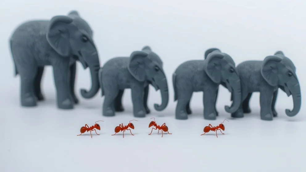 Fem myror är fler än fyra elefanter DVD