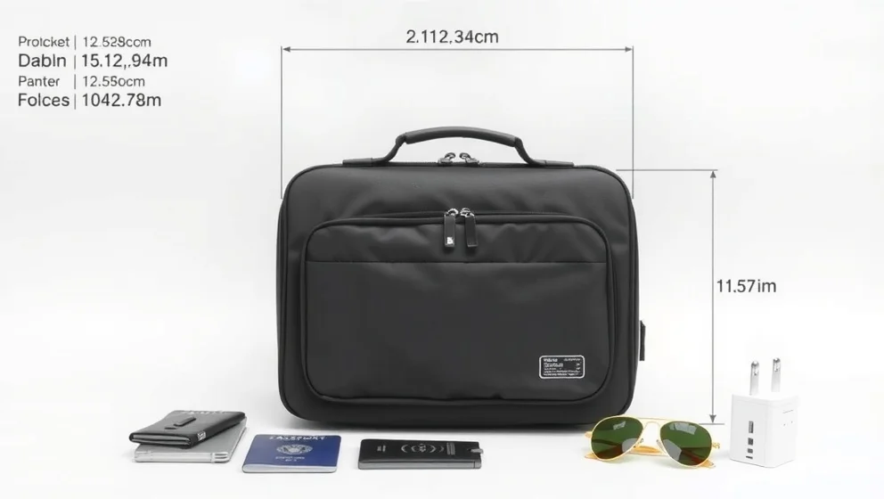 Liten kabinväska 40x30x20 för flygresor